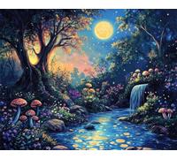 Diy Kit Ricamo Francese Con Perline Foresta Delle Fiabe Fantasy Kit Per Ricamo A Punto Croce,Pittura Fai Da Te Con Perline,Arazzo 3D,Seed Bead Embroidery Kits 9CT 60x80cm