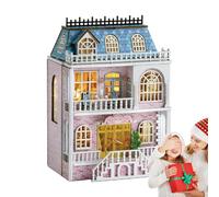 DIY Miniature House Kit - Wooden 8.5x6.2x9.8cm | Openable Tiny House Model Craft Set | Creative Handcrafted Decoration Toy For Kids Teens Hobbyists And Daily Relaxing DIY Use