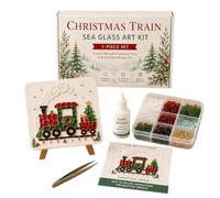 DIY Mosaic Craft Kits, Beginner-Friendly Christmas Sea Glass Art Kit