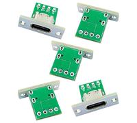 DIY OEM 5 pz/set Tipo C Connettore Presa Femmina Montaggio a Pannello Tipo con Scheda PC 24pin USB 2.0 Pinout