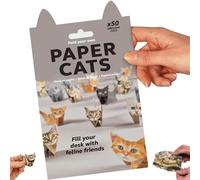 Diy Paper Cats,50 Pcs Diy Paper Cats Craft Kit,fun 3d Paper Dog & Cat & Dinosaur Models,Creative Origami Animal Kit,Desk Decor, Fun Craft Activity for Adults & Kids-A