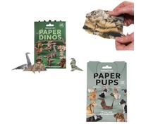 DIY Paper Cats - 50 Sheets DIY Origami Paper to Fold Cute Cat Figures, Animal Papers Sculpture for Teens & Adults, Desk Decoration