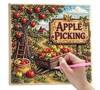 DIY Pearl Art Gems - Handmade Fall Theme Holiday Painting Decorations Set