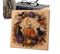 DIY Pearl Art Spooky Ghost Festive glowing lanterns creates a cheerful,