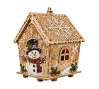 DIY Pearl Christmas House Diamond Art Kit,3D Rhinestone Diamond Paint Set