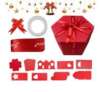 DIY Photo Box | 8-Layer Reusable Holiday Wrapping Supplies | 24.5x24.5x16cm Love Memory Picture Box,for Party Couples Friends Event Organizers Birthday Holiday Valentine's Day Christmas