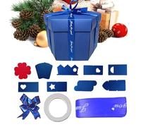 DIY Photo Box | 8-Layer Reusable Holiday Wrapping Supplies | 24.5x24.5x16cm Love Memory Picture Box,for Party Couples Friends Event Organizers Birthday Holiday Valentine's Day Christmas