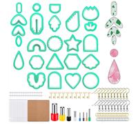 DIY Polymer Clay Cutters Set for Earring Making For Craft Fashion Gift QAGreen