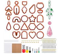 DIY Polymer Clay Cutters Set for Earring Making For Craft Fashion Gift QARed