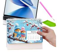 DIY Rhinestone Painting - 2027 Desktop Calendar Kit | Diamond Art