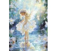 Diy Set Per Ricamo Con Perline Ragazza Angelo Fantastica Kit Da Ricamo Con Perline Artigianali Set Di Perlines Fai Da Te Per Decorazioni Per La Casa Per Principianti 40x50 cm