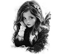 Diy Set Per Ricamo Con Perline Ragazza Angelo Fantasy Kit Da Ricamo Con Perline Artigianali, Set Da Cucito, Decorazione Da Parete Con Motivo Ad Ago 40x50cm