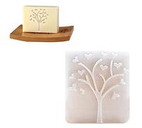 DIY Soap Stamp Resina timbro sapone timbro naturale fatto a mano sapone albero modello di stampa sapone fatto a mano Personalità resina mini timbro fare il sapone