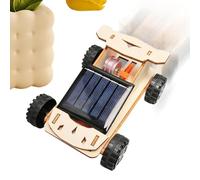 DIY Solar Car Science Experiment Kit - Wooden STEM Building Project For Kids 7+, Educational Physics Learning Toy | Solar-Powered Vehicle Craft Kit For Home, School & Lab, Creative Birthday