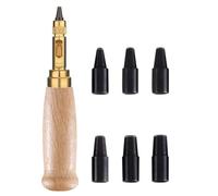 DIY Strumento per Cuoio Manuale Foratrice con Funzione Automatica di Foratura a Doppia Utilizzo, Precisione Elevata e Portatile per Realizzare Accessori in Pelle, Borse Artigianali e Progetti Personal