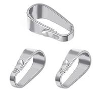 DIY925 My-Bead 1 anello passanti per collana Argento 925 9mm connettore per ciondoli collana ciondoli ciondoli passanti occhielli gioielli chiusura DIY