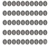 diyalo Esorcismo San Benedetto di Nursia/Medaglia Miracolosa/Croce di Gesù Perline sciolte per DIY Rosario Collana Bracciale Preghiera Coroncina Gioielli Fare Parte, Metallo, Nessuna pietra preziosa