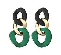 DIYANMMY Orecchini pendenti da donna, eleganti, con catena di colore cavo, in acrilico, geometrico, stile bohémien, minimalista, ipoallergenico, idea regalo, metallo, np, Metallo