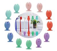 DIYBravo 12 pz Portaspazzolini Pesce Silicone, Porta Spazzolino da Viaggio, Copertura Spazzolino Versatile, Porta Dentifricio Portatile per Bambini e Adulti (Pesce)