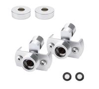 DIYCUT 2 Pezzi Adattatore per Rubinetto Doccia, Adattatores Lungo Regolabile, Adattatore per Soffione Doccia, Guarnizione Stagna, Alta Pressione, per Riparazione Perdite Rubinetto, Cucina, Bagno