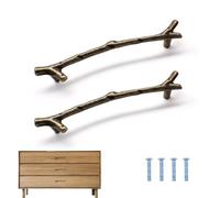DIYCUT 2 Pezzi Design Vintage Maniglie Armadio Ramo Albero, Lega Zinco Maniglie Cassetti, Resistente Maniglie Mobili, per Armadi, Scarpiere, Credenze & Guardaroba