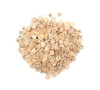 DIYCUT 500 Pezzi Lettere Legno, Piccole Tasselli Scrabble, Lettere Educative per Bambini, Ideale per Fai da Te, Giochi in Scatola, Apprendimento e Istruzione per Bambini