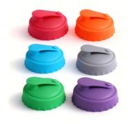 DIYCUT 6 Pezzi Tappi per Lattine Riutilizzabili, Coperchi Silicone a Prova di Perdite, Coperchi per Lattine di Soda, Mantengono le Bevande Fresche, Adatti per Lattine di Soda, Birra e Bevande