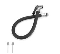 DIYCUT Tubo Gonfiaggio Pneumatici, 36,5 cm Adattatore Gonfiaggio Bici, con Ago di Gonfiaggio, Tubo Flessibile di Ricambio per Pompa ad Aria, Adatto per Pneumatici per Biciclette, Compressori d'Aria