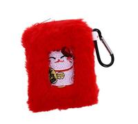 DIYEAH 1 Pz. Custodia per auricolari Lucky Cat custodia del cavo degli auricolari gatto organizzatore moneta borsone piccolo portamonete piccolo borsa portamonete porta Peluche