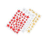 DIYEAH 1 set Adesivo Per Lavastoviglie Adesivo Per La Casa Decorazione Da Parete Adesivo Da Parete A Forma Di Stella A Cinque Punte In Pvc Rosso 3 fogli