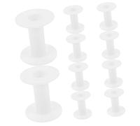 DIYEAH 1 Set Bobina Filettato Taglia Cuciture Filo Avvolgitore Bobine Orlare Palmare Cucire Ago Attrezzo Artigianato Kit Squartatore Chiaro Mini Titolari Mano Macchina Plastica 10 Pezzi