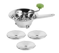 DIYEAH 1 set composto da spremi pomodori a manovella, passaverdure e macinino rotante per frutta e verdura, robot da cucina non elettrico e macinino con setaccio in acciaio inox.