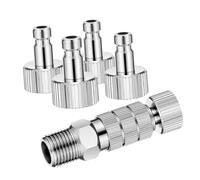 DIYEAH 1 Set Connettori Sgancio per Aerografo Adattatori Inossidabile Kit Accessori per Aerografi Facile Installazione e Utilizzo Compatibile con Tubo Aerografo