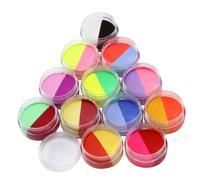 DIYEAH 1 Set Crema Di Ombretto Dipinto Trucco Festivo Corpo Lavabile Halloween Adulti Uv Pitture Per Il Viso Vernice Per Il Viso Kit Di Pittura Per Il Viso Pigmento in Polvere