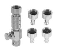 DIYEAH 1 Set di Adattatore di accoppiamento a sgancio rapido per aerografo - Raccordo per Accessori per aerografo - Adattatore di Raccordo Maschio Femmina da 1/8" di Facile scollegamento per