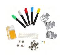 DIYEAH 1 set di kit per la marcatura dell'ape regina con flaconi per la | Gabbia e clip per catturare l'ape regina, pennarelli, cancello d'ingresso per arnia, coppette per api, puntine da