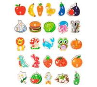 DIYEAH 1 set di puzzle in legno con animali dell'alfabeto - Gioco di abbinamento - Puzzle Montessori per bambini piccoli - Giocattolo per imparare l'alfabeto con gli animali per bambini