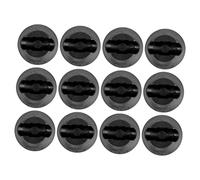 DIYEAH 1 Set Tappetino Antiscivolo Tampone Pad Pade Gambe Dei Mobili Protezioni Per Il Pavimento Delle Gambe A Forcina Protezione Per Le Gambe A Forcina Caps Nero Gomma Dell'abs 12 Pezzi