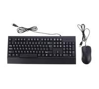 DIYEAH 1 Set Tastiera e Mouse Ergonomici USB con Poggiapolsi per Design Antiscivolo e Materiale Resistente per Comfort Ottimale Durante Lavoro e