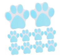 DIYEAH 10 Pezzi Adesivi Antiscivolo Bagno Orme Blu per Doccia e Vasca Decorativi e Lavabili Protezione Sicura Superfici Scivolose