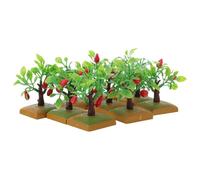 DIYEAH 10 Pezzi Albero da Frutto Simulato Smontabile in PVC | Decorazione per Scenografie da Giardino e Tavolo di Sabbia, Forma ad Albero, Finitura Liscia, Lavorazione Stile Casuale