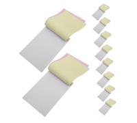 DIYEAH 10 Pezzi Blocco Note Carbonless Carta Kraft Righe Copia per Fatture e Pagine Triplici Portatile per Gestione Ordini e Registrazioni Aziendali