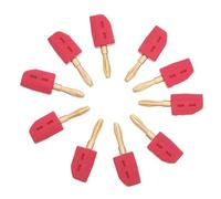 DIYEAH 10 Pezzi Connettori Banana 4mm per Altoparlanti Struttura Impilabile e Molla, Installazione senza Attrezzi, Materiale Abs/metallo per Collegamenti Rapidi in Spazi Limitati