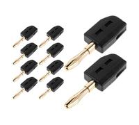 DIYEAH 10 Pezzi Connettori Banana da 4mm per Altoparlanti Subwoofer Struttura a Molla, Materiale Abs e Metallo, Installazione senza Attrezzi per Collegamenti Audio DIY in Teatro