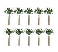 DIYEAH 10 pezzi di palma finta: mini alberi di cocco artificiali - Simulazione di paesaggio, piante diorama per decorazioni di torte da giardino delle fate