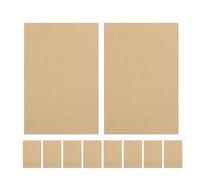 DIYEAH 10 pezzi di quaderno di carta kraft, senza righe, senza carta autocopiante, diario di scrittura, blocco note tascabile vuoto, blocco note A5, libro fatture per viaggi di lavoro e riunioni