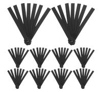 DIYEAH 10 Pezzi di ventaglio Pieghevole con Manici in plastica, Kit Fai da Te per telai di ventagli Pieghevoli Giapponesi Portatili per progetti di Riparazione di Matrimoni e Feste, creazione di