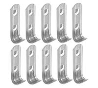 DIYEAH 10 Pezzi Ganci per Ripiano Frigorifero in Acciaio Inossidabile Supporti per Congelatore Design Elegante Clip Resistenti per Ripiani Frigorifero e Congelatori