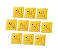 DIYEAH 10 pezzi Mini Supporti Bandiera da Tavolo Oro con Base Quadrata Portabandiera Piccolo per Ufficio Scrivania e Decorazioni Feste Semplice e Facile da Usare