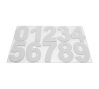 DIYEAH 10 Pezzi Numeri Adesivi Autoadesivi Resistenti All'acqua per Cassette Postali e Automobili, Versatili per Segnaletica Esterna e Consegne, Colore Chiaro